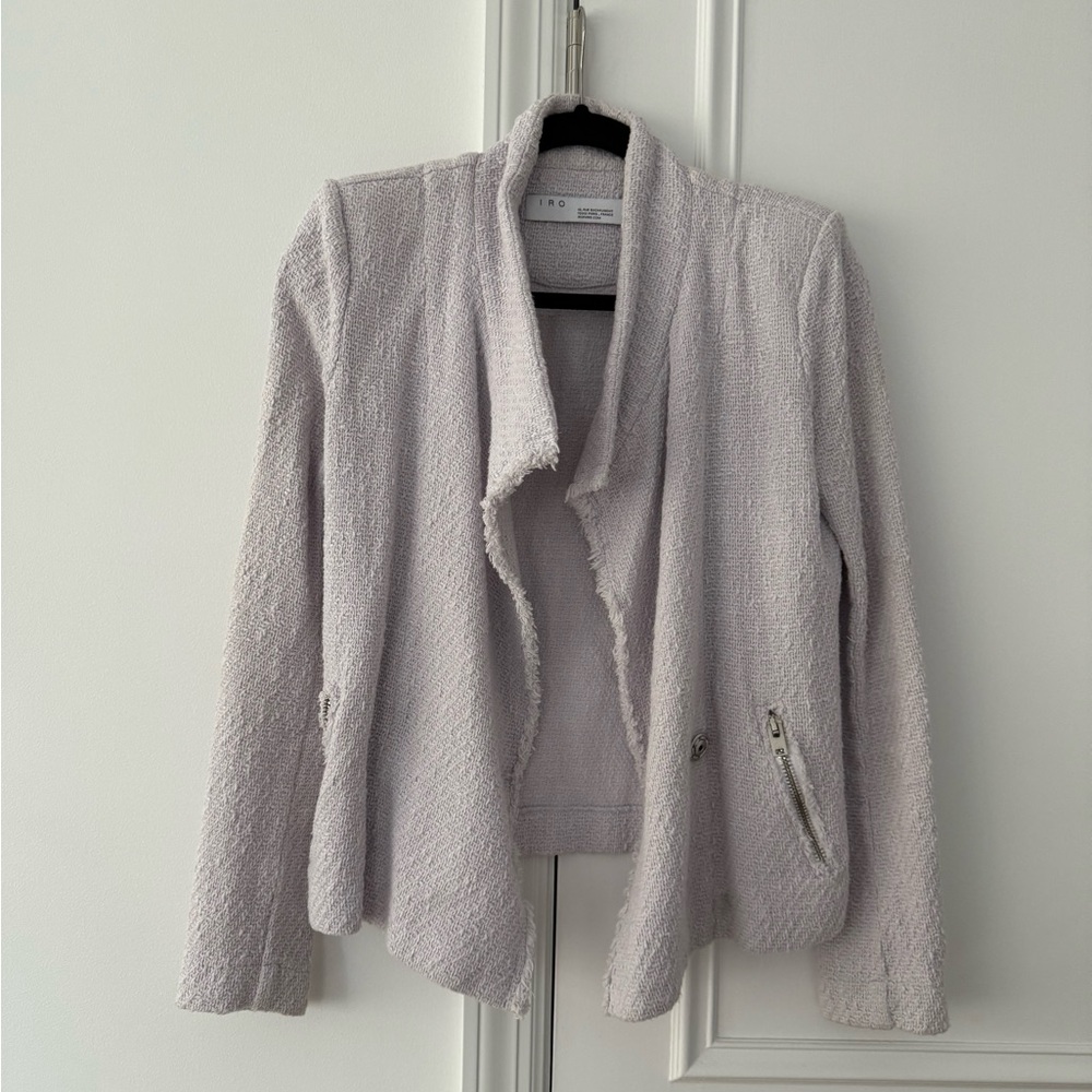 IRO lavender cotton blend jacket